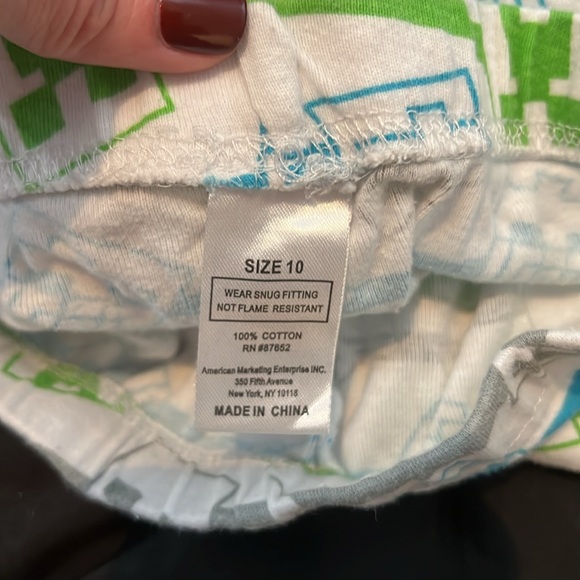 Kids 3 piece Minecraft pajama set, pants shorts and tshirt pjs Boys size 10 - Picture 5 of 7